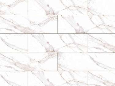Antique Carrara 16x48 9mm Polished Porcelain Tile